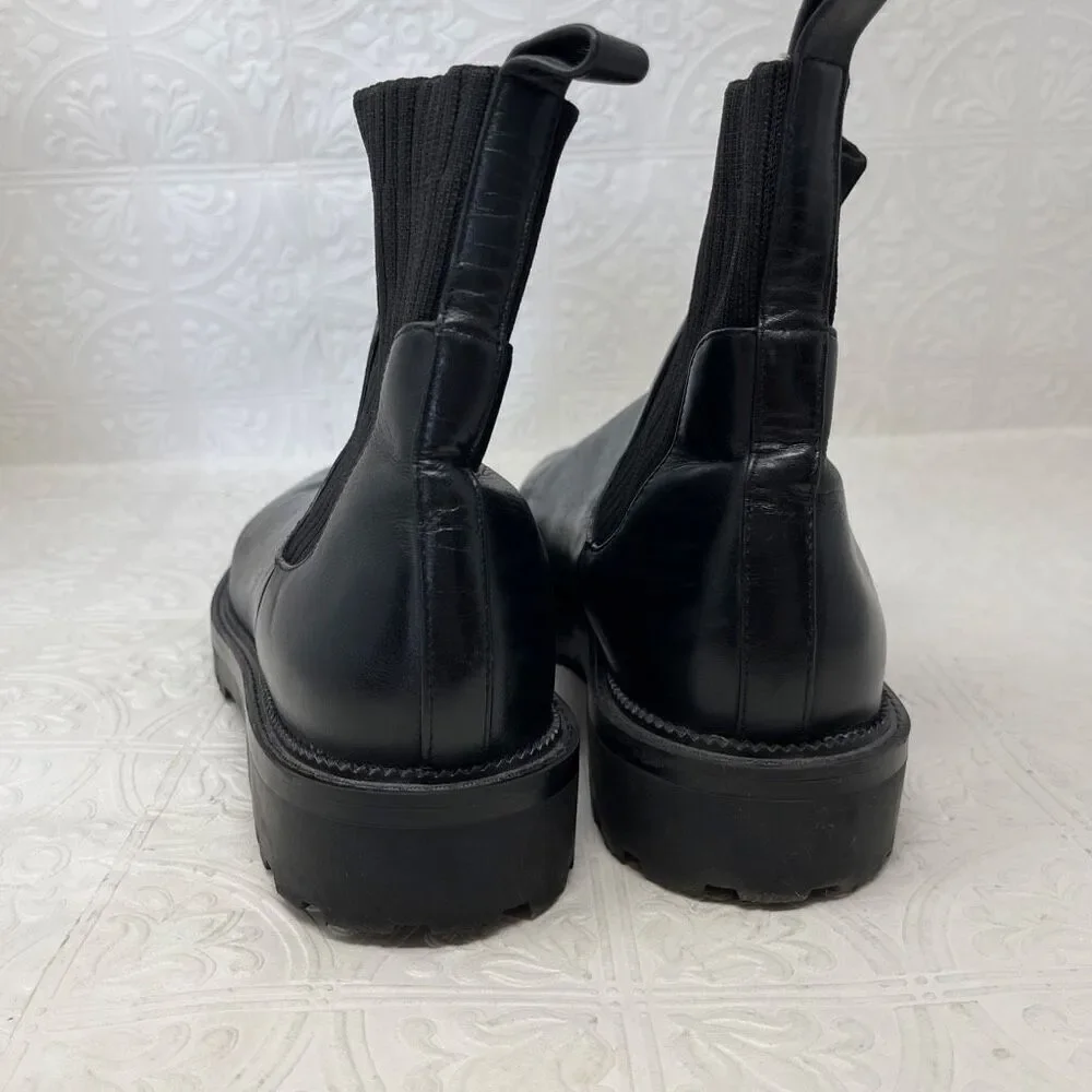 Blondo Hallie Waterproof Booties in black leather sz11